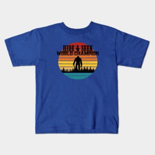 Undefeated Hide and Seek World champion Kids T-Shirt